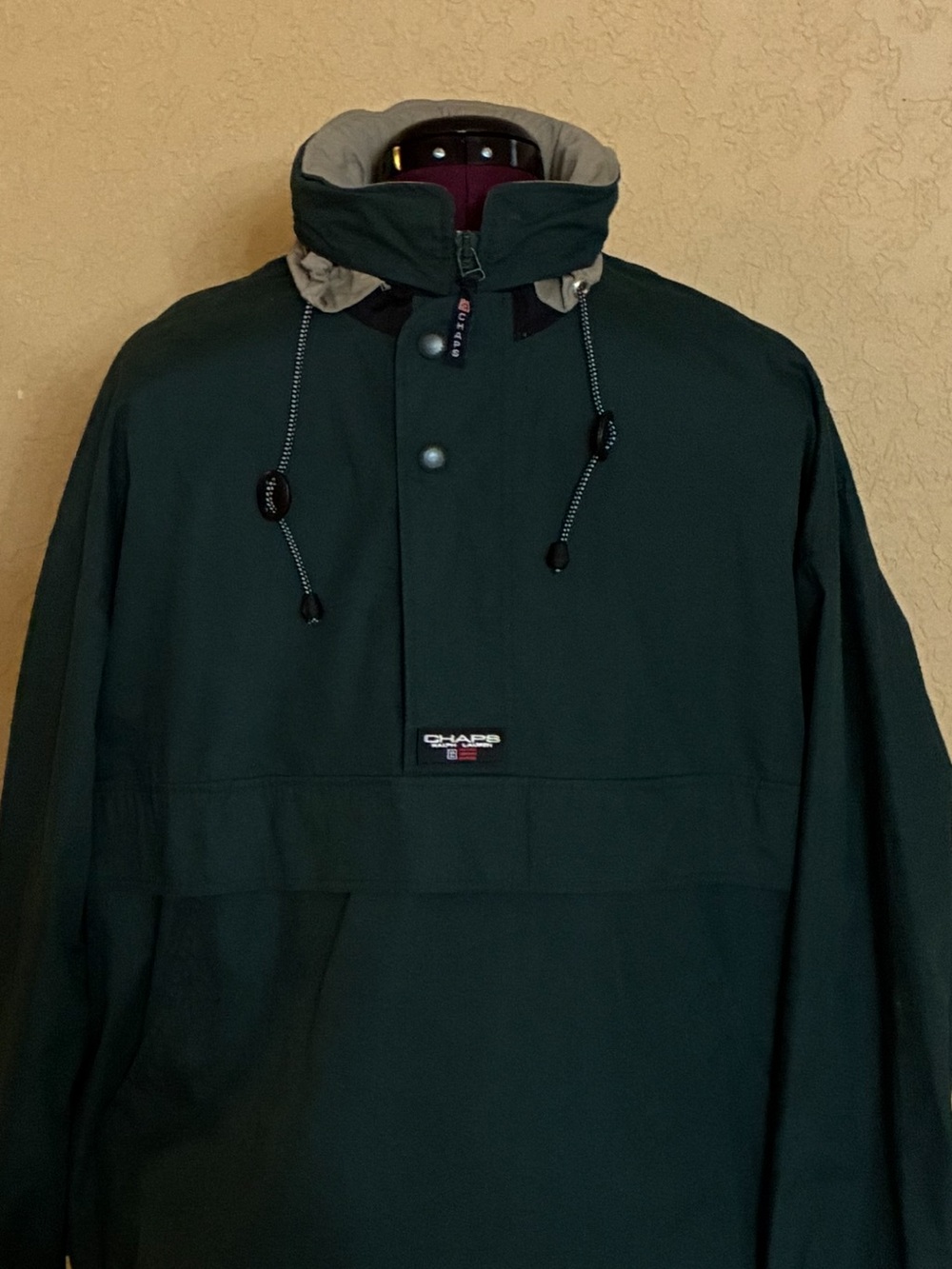 Vintage Chaps Ralph Lauren Anorak Jacket Hunter Green Size Large-New Condition